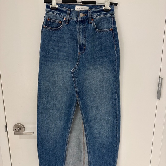 Aritzia Denim Forum 90's Vintage Maxi Denim Skirt, Size 24 - Picture 2 of 9